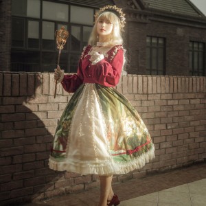 Brumaire Lolita Style Dress OP by Withpuji (WJ110)